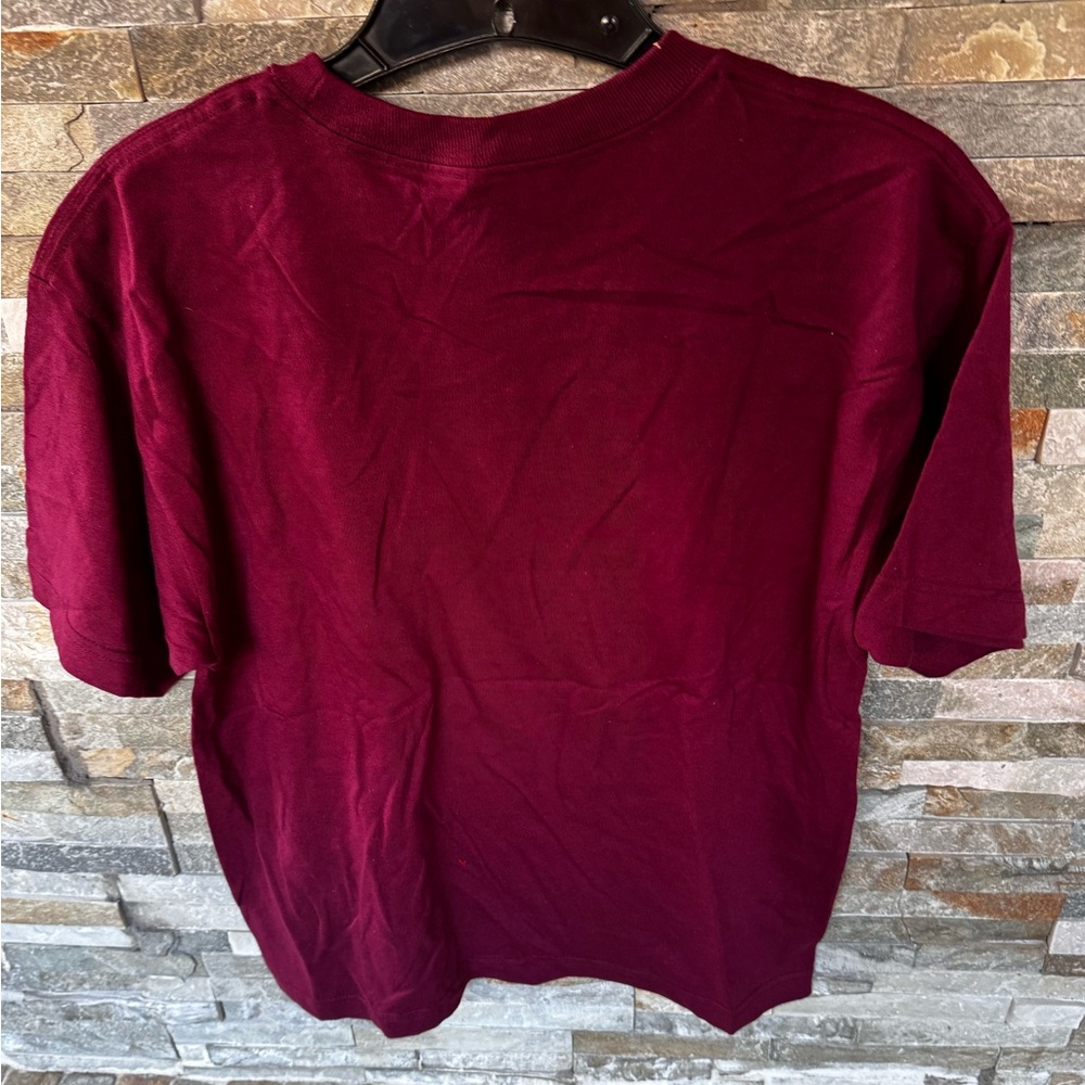 Alstyle Premium Burgundy T-Shirt - Picture 3 of 3